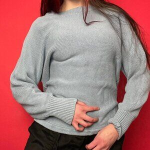 Philosophy/ Sky blue long sleeve high neck sweater 🩵💙​​​